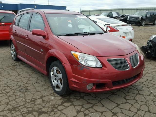 5Y2SL65878Z409668 - 2008 PONTIAC VIBE RED photo 1