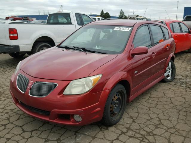 5Y2SL65878Z409668 - 2008 PONTIAC VIBE RED photo 2