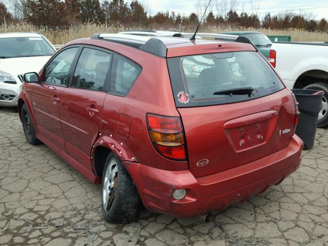 5Y2SL65878Z409668 - 2008 PONTIAC VIBE RED photo 3