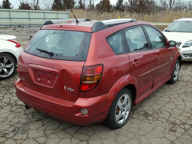 5Y2SL65878Z409668 - 2008 PONTIAC VIBE RED photo 4