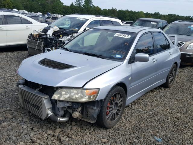 JA3AH86DX5U031776 - 2005 MITSUBISHI LANCER EVO SILVER photo 2