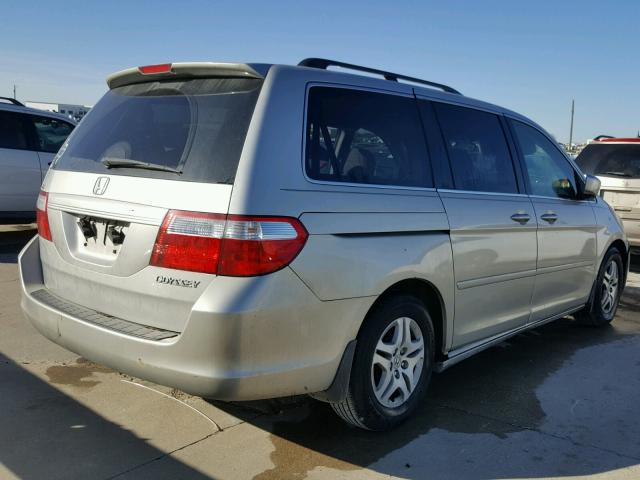 5FNRL384X5B410143 - 2005 HONDA ODYSSEY EX GOLD photo 4
