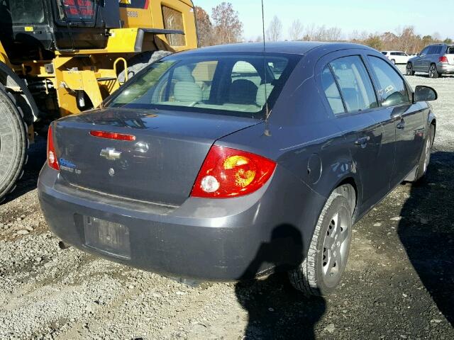 1G1AK58F387238098 - 2008 CHEVROLET COBALT LS GRAY photo 4