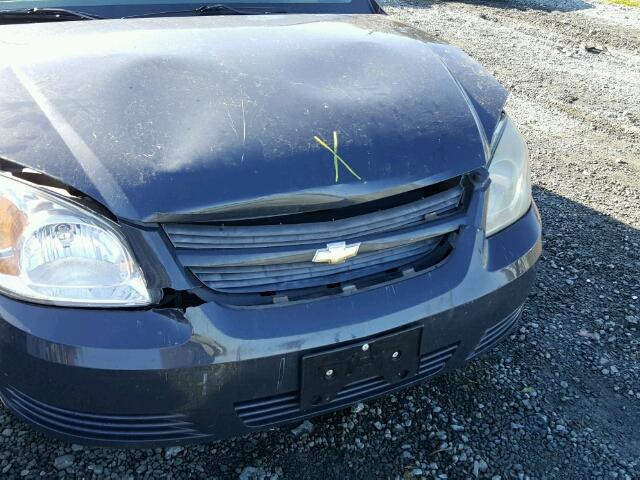 1G1AK58F387238098 - 2008 CHEVROLET COBALT LS GRAY photo 9