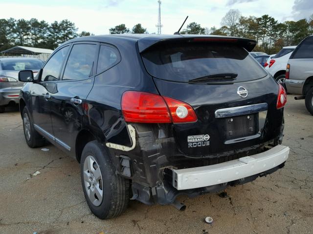 JN8AS5MT1BW150221 - 2011 NISSAN ROGUE S BLACK photo 3