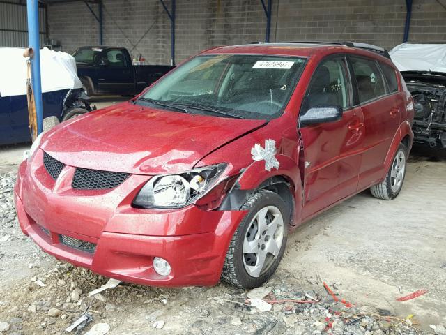 5Y2SL62814Z429901 - 2004 PONTIAC VIBE RED photo 2