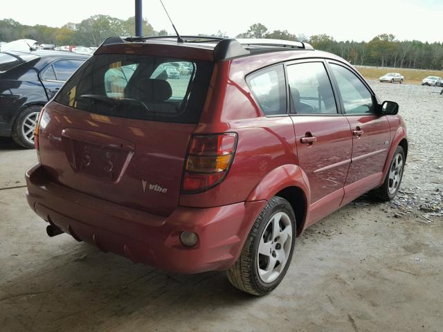 5Y2SL62814Z429901 - 2004 PONTIAC VIBE RED photo 4