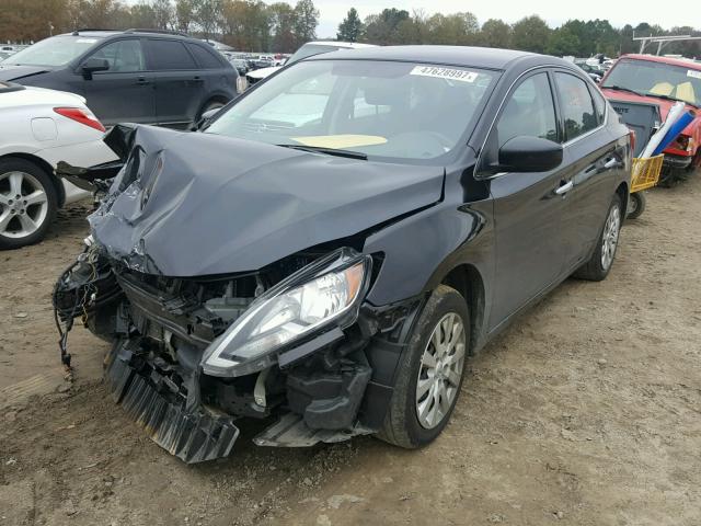 3N1AB7AP5GY336796 - 2016 NISSAN SENTRA S BLACK photo 2