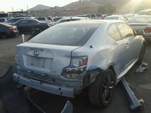 JTKJF5C76E3066348 - 2014 TOYOTA SCION TC SILVER photo 4