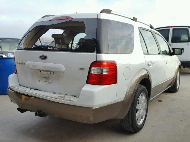 1FMDK02107GA27908 - 2007 FORD FREESTYLE WHITE photo 4