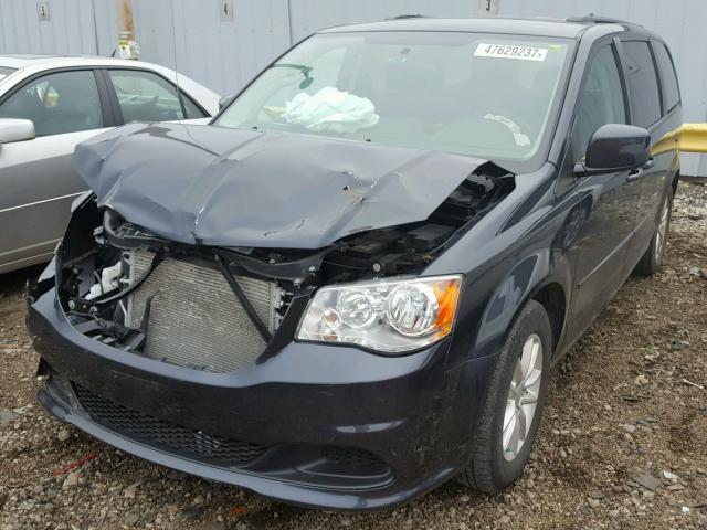 2C4RDGCG0DR600624 - 2013 DODGE GRAND CARA BLUE photo 2