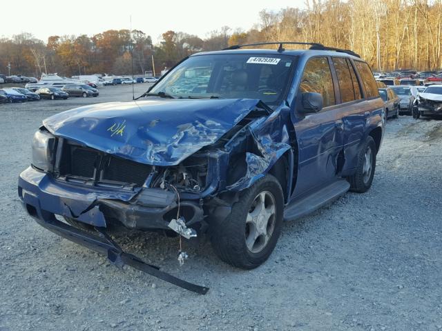 1GNDT13S262216447 - 2006 CHEVROLET TRAILBLAZE BLUE photo 2