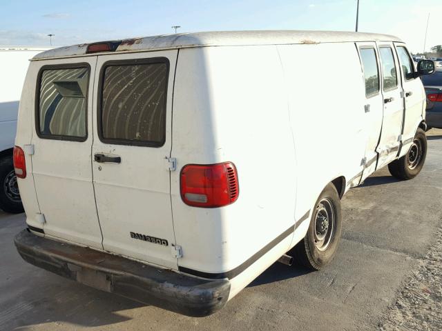 2B7LB31Z12K145846 - 2002 DODGE RAM VAN B3 WHITE photo 4