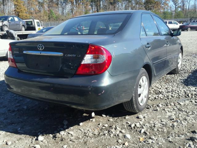 4T1BE32K44U376219 - 2004 TOYOTA CAMRY LE 绿色 照片 4