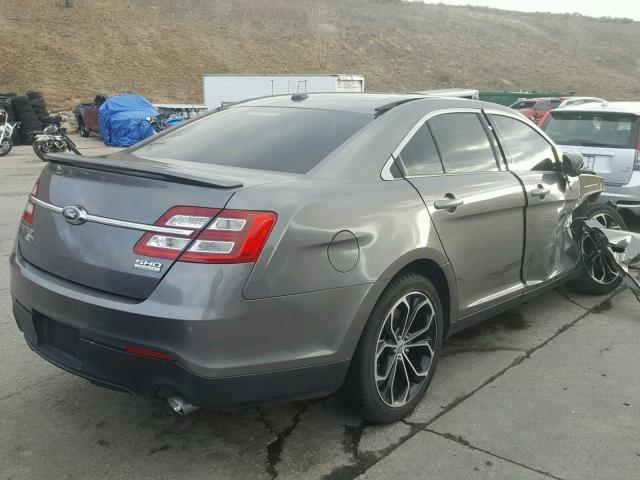 1FAHP2KT5EG160946 - 2014 FORD TAURUS SHO GRAY photo 4