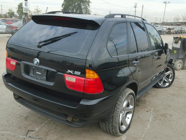 5UXFA53522LP34666 - 2002 BMW X5 3.0I BLACK photo 4