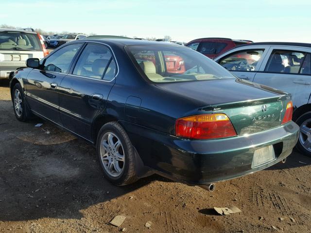 19UUA5661YA036990 - 2000 ACURA 3.2TL GREEN photo 3