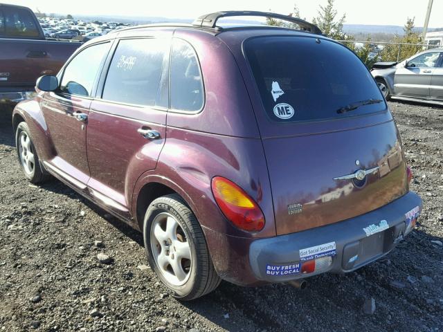 3C8FY58B92T273576 - 2002 CHRYSLER PT CRUISER MAROON photo 3