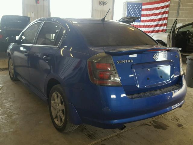 3N1AB6AP3CL659469 - 2012 NISSAN SENTRA 2.0 BLUE photo 3