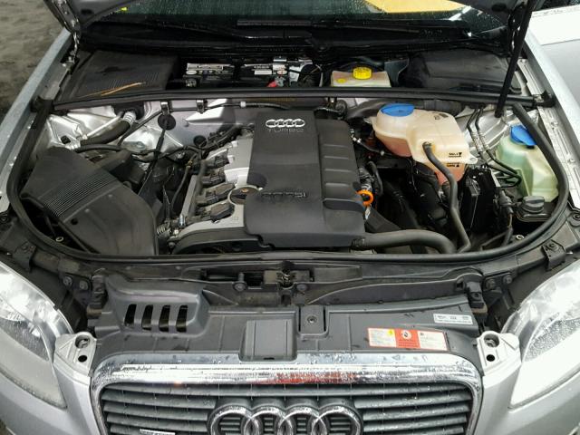 WAUDF68E55A463947 - 2005 AUDI A4 2.0T QU SILVER photo 7