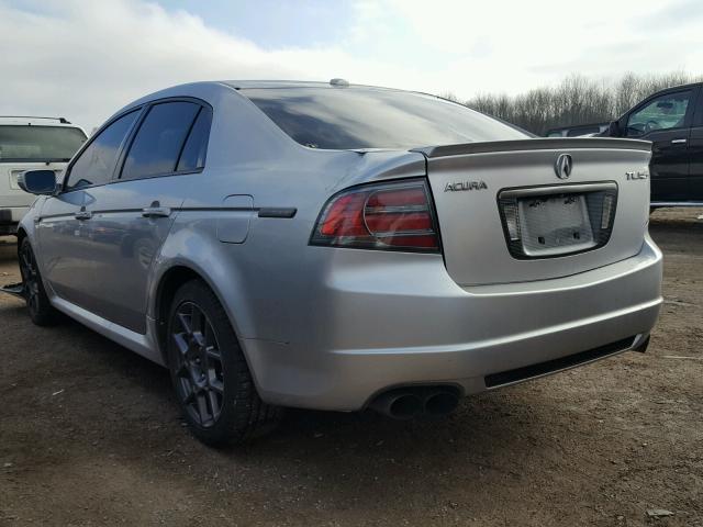 19UUA76507A035914 - 2007 ACURA TL TYPE S SILVER photo 3