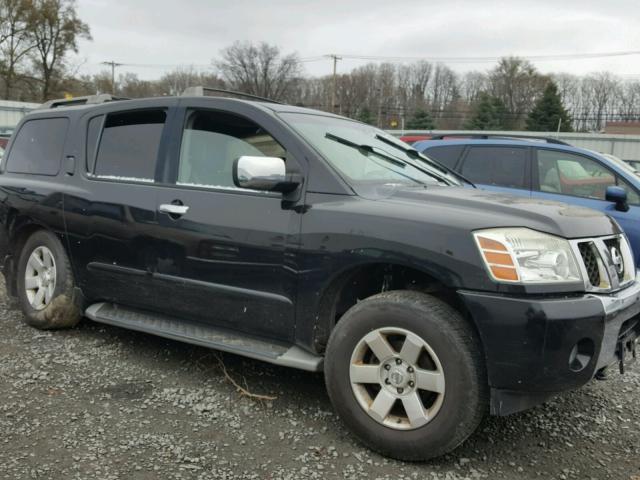 5N1AA08B64N728837 - 2004 NISSAN ARMADA SE BLACK photo 1