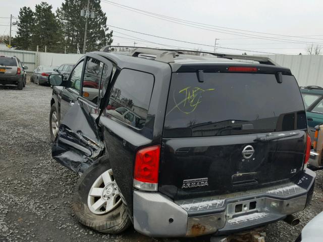 5N1AA08B64N728837 - 2004 NISSAN ARMADA SE BLACK photo 3