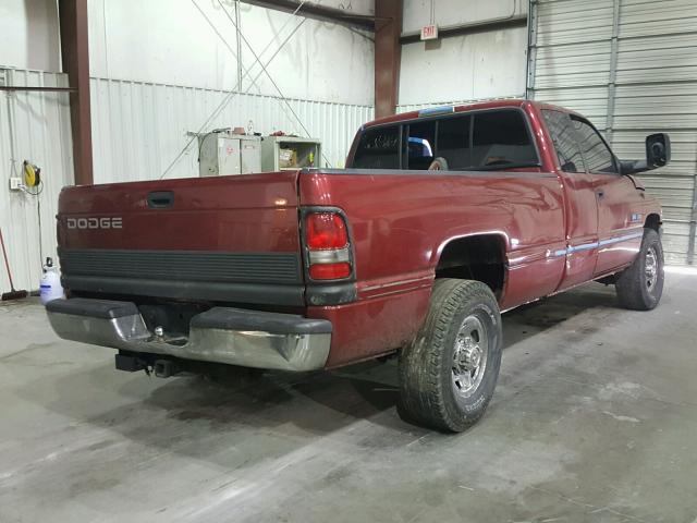 0K0050855936 - 1997 DODGE RAM 2500 MAROON photo 4