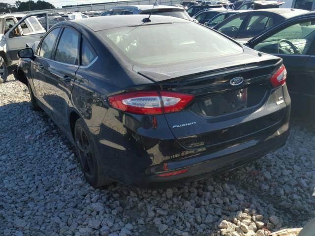 3FA6P0HD0GR111404 - 2016 FORD FUSION SE BLACK photo 3