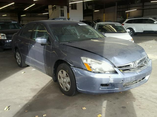 1HGCM56487A206455 - 2007 HONDA ACCORD LX BLUE photo 1