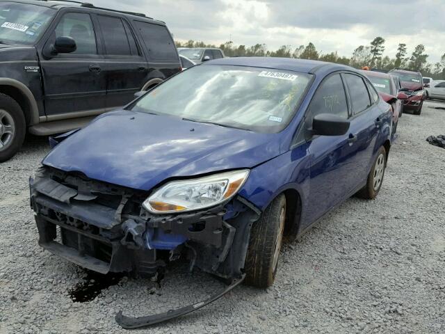 1FAHP3E21CL476079 - 2012 FORD FOCUS S BLUE photo 2