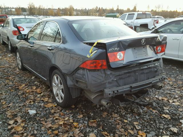 JH4CL96874C024871 - 2004 ACURA TSX GRAY photo 3