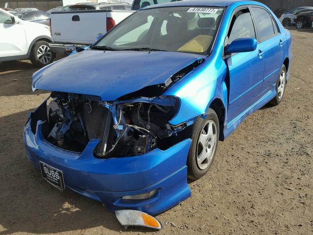 2T1BR30E98C879432 - 2008 TOYOTA COROLLA CE BLUE photo 2