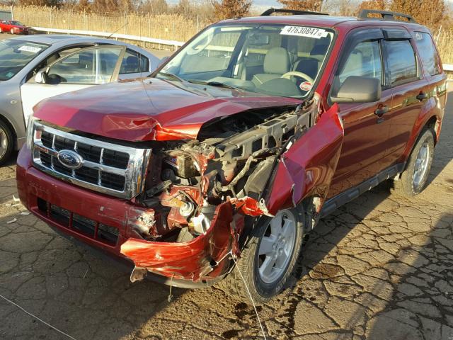 1FMCU03719KA51806 - 2009 FORD ESCAPE XLT RED photo 2