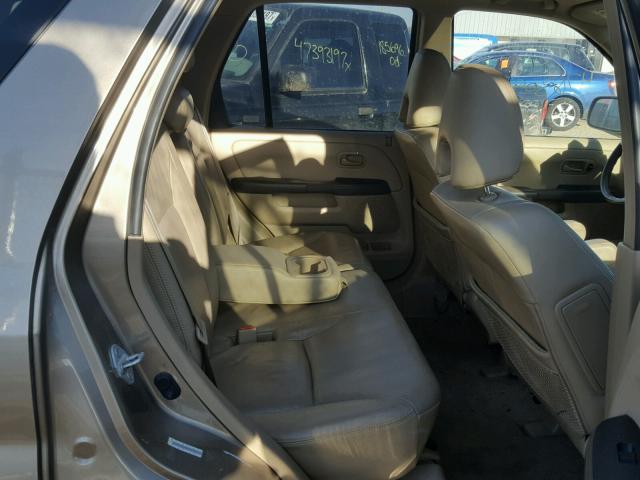 JHLRD78985C034672 - 2005 HONDA CR-V SE BEIGE photo 6