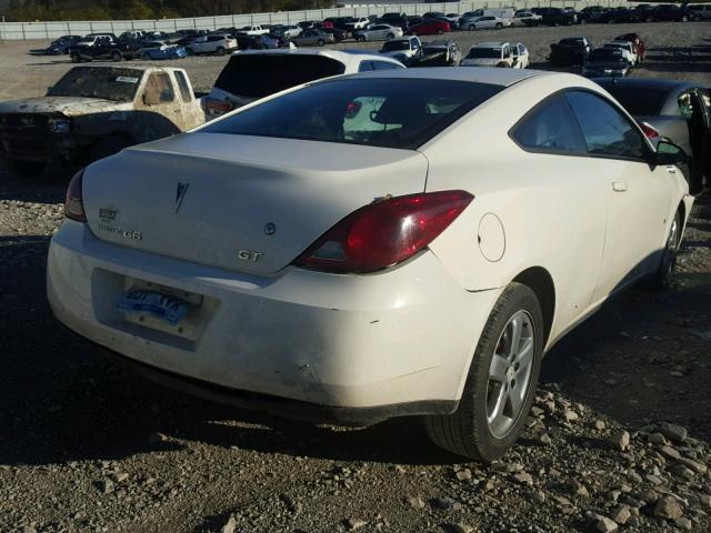 1G2ZH18N274197721 - 2007 PONTIAC G6 GT WHITE photo 4