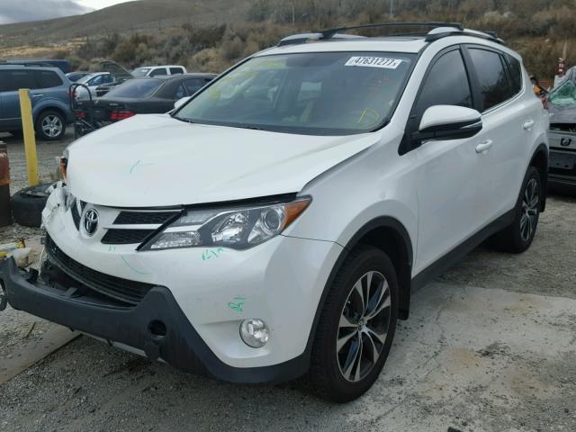 JTMDFREV0FD151303 - 2015 TOYOTA RAV4 LIMIT WHITE photo 2