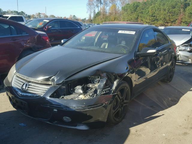 JH4KB16585C009559 - 2005 ACURA RL BLACK photo 2