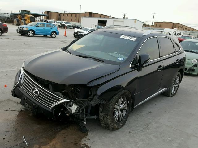 2T2ZK1BA3DC126700 - 2013 LEXUS RX 350 BLACK photo 2