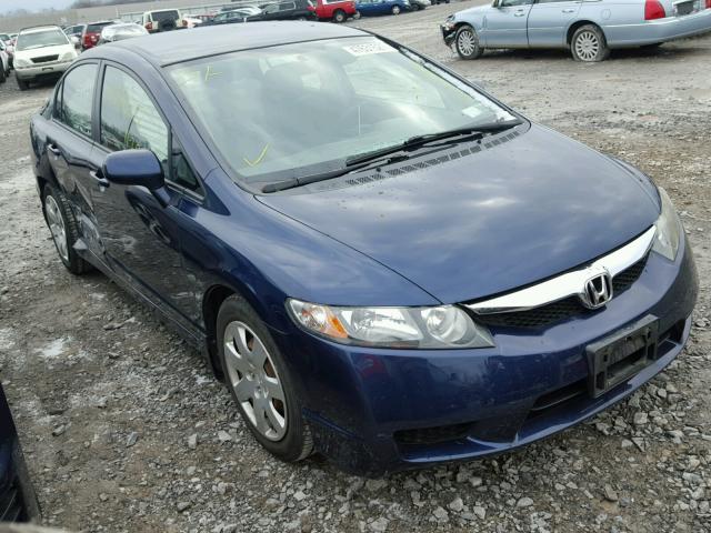 2HGFA16589H537483 - 2009 HONDA CIVIC LX BLUE photo 1