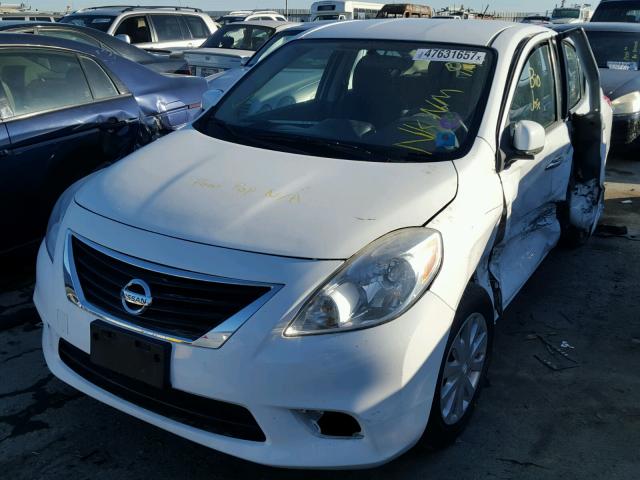 3N1CN7AP9CL878295 - 2012 NISSAN VERSA S YELLOW photo 2