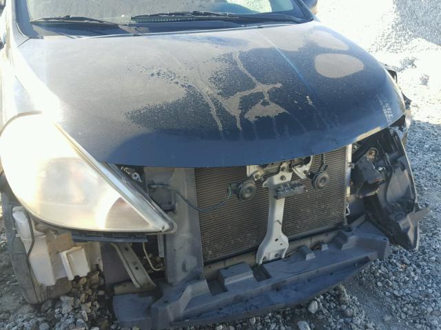 3N1BC13E37L372090 - 2007 NISSAN VERSA S BLACK photo 9