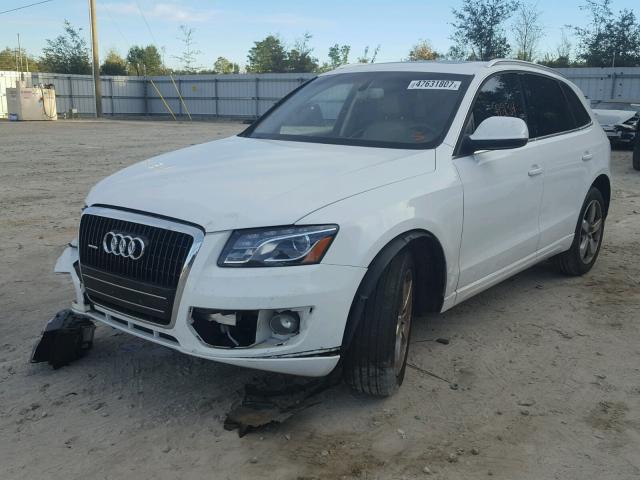 WA1LKAFP1AA022869 - 2010 AUDI Q5 PREMIUM WHITE photo 2