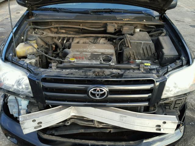 JTEEP21A540027250 - 2004 TOYOTA HIGHLANDER BLACK photo 7