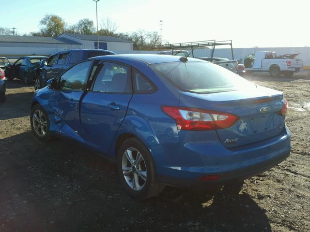 1FADP3F22DL174282 - 2013 FORD FOCUS SE BLUE photo 3