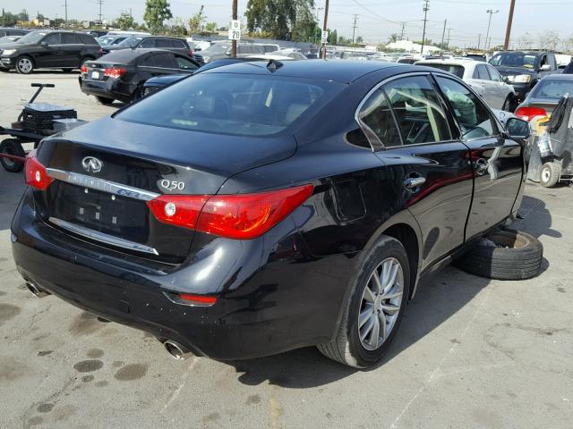 JN1BV7AP5FM345138 - 2015 INFINITI Q50 BASE BLACK photo 4