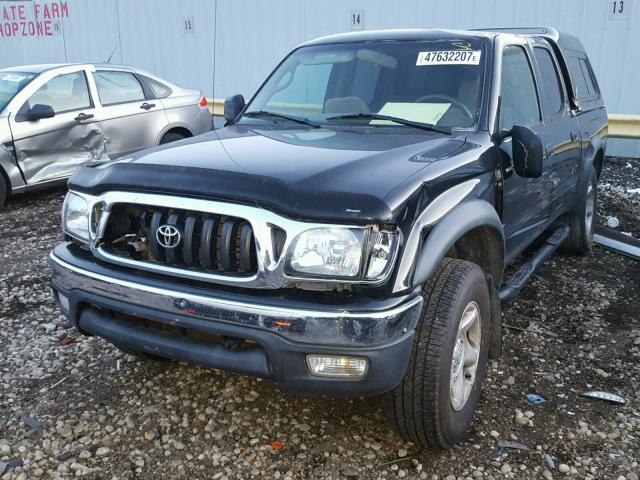 5TEHN72N64Z314800 - 2004 TOYOTA TACOMA DOU BLACK photo 2