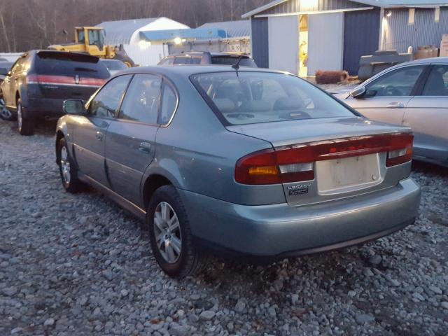 4S3BE896947206446 - 2004 SUBARU LEGACY OUT GREEN photo 3