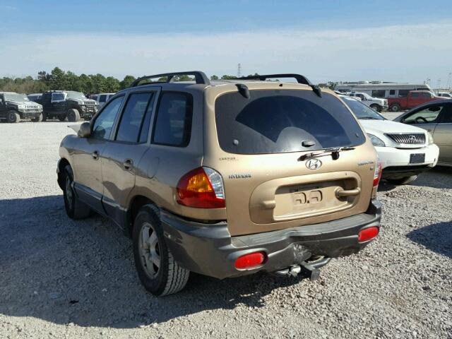 KM8SC13D03U449899 - 2003 HYUNDAI SANTA FE G GOLD photo 3