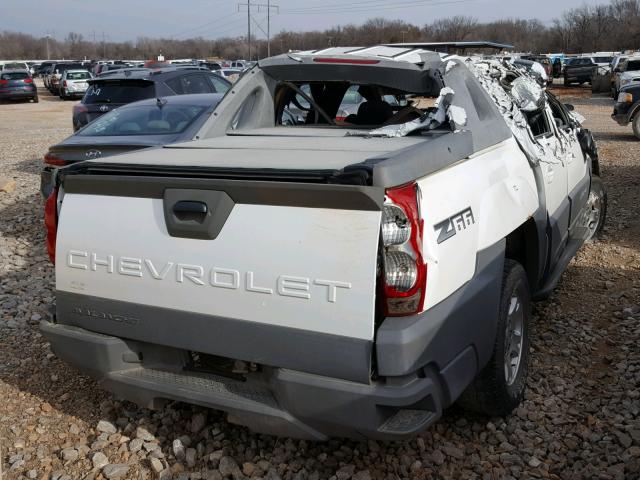 3GNEC13T22G164896 - 2002 CHEVROLET AVALANCHE WHITE photo 4